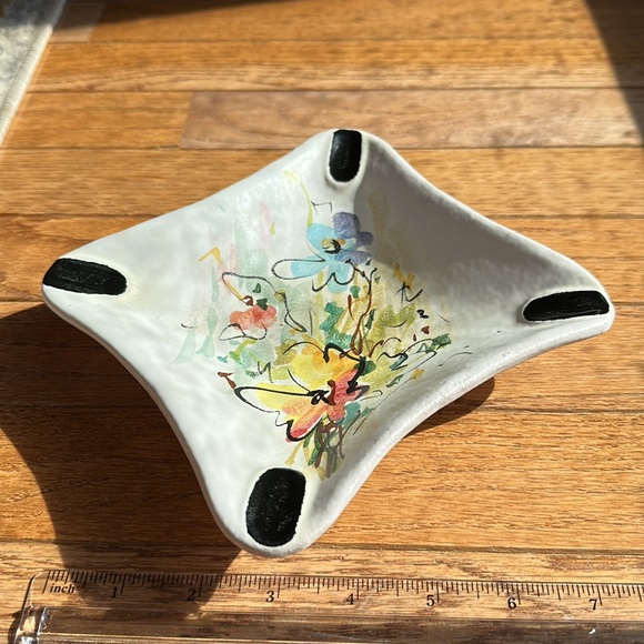 Signed pottery ashtray Italy W.C Italy 60/168 - Picture 6 of 16